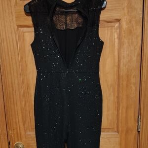 SHEIN Black Sparkle Jumpsuit